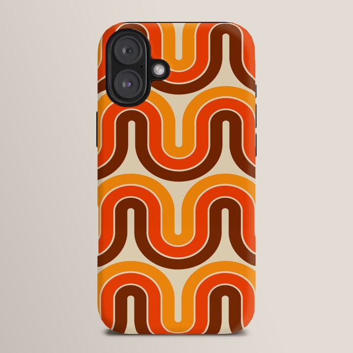70s Retro Vintage Style 821 Autumn iPhone Case