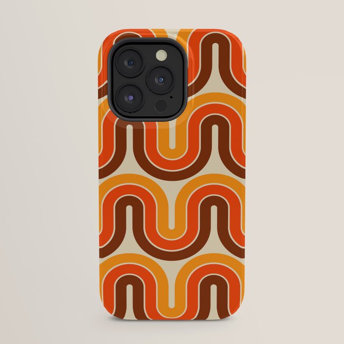 70s Retro Vintage Style 821 Autumn iPhone Case