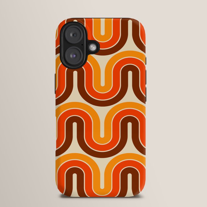 70s Retro Vintage Style 821 Autumn iPhone Case