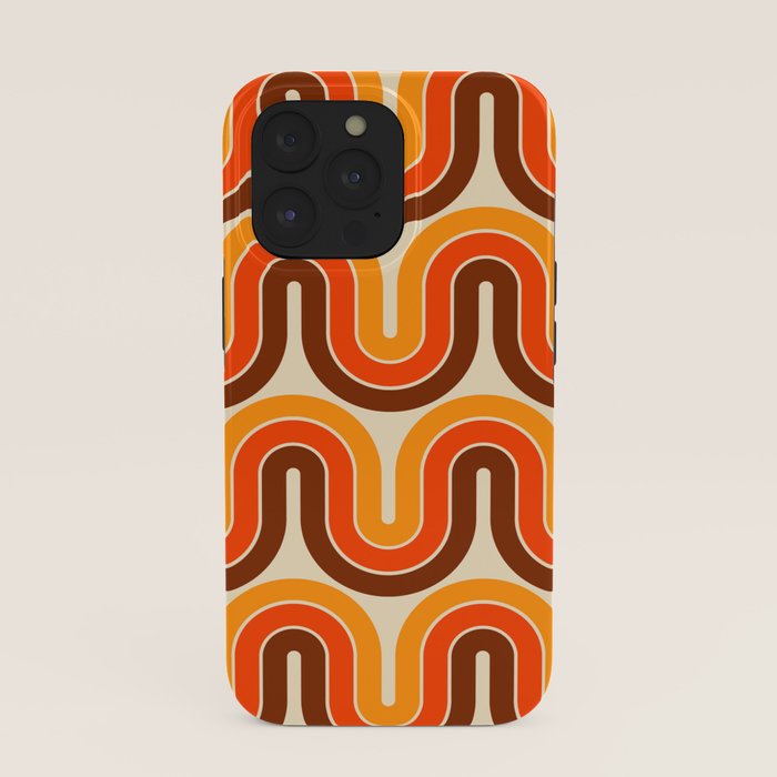 70s Retro Vintage Style 821 Autumn iPhone Case