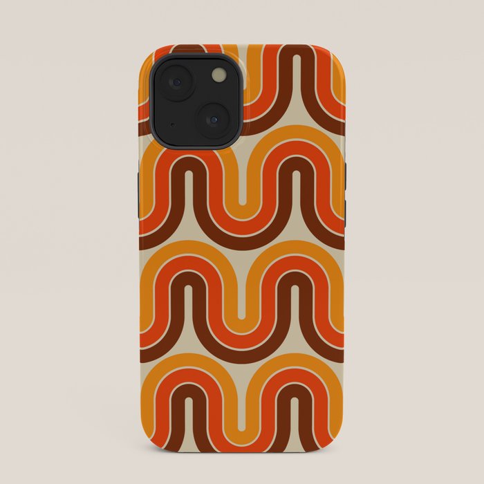 70s Retro Vintage Style 821 Autumn iPhone Case