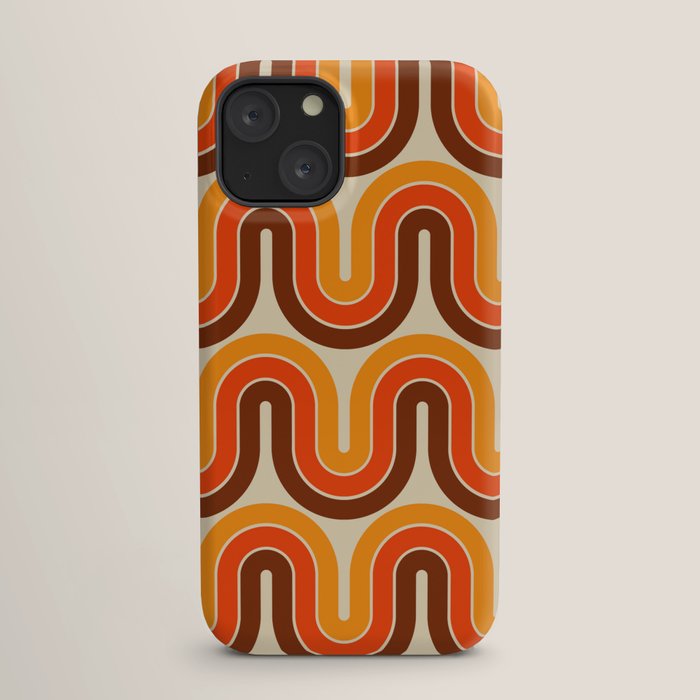 70s Retro Vintage Style 821 Autumn iPhone Case