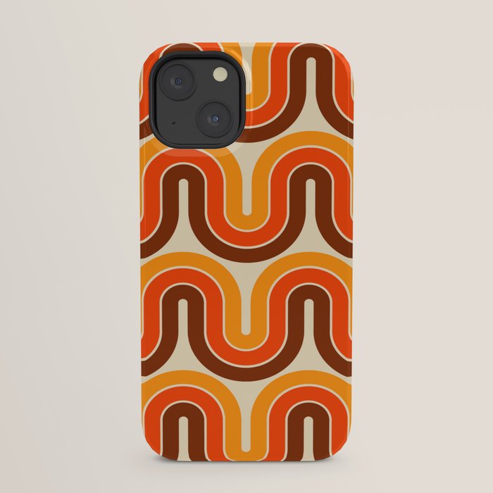 70s Retro Vintage Style 821 Autumn iPhone Case
