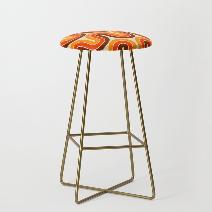 70s Retro Vintage Style 821 Autumn Stool