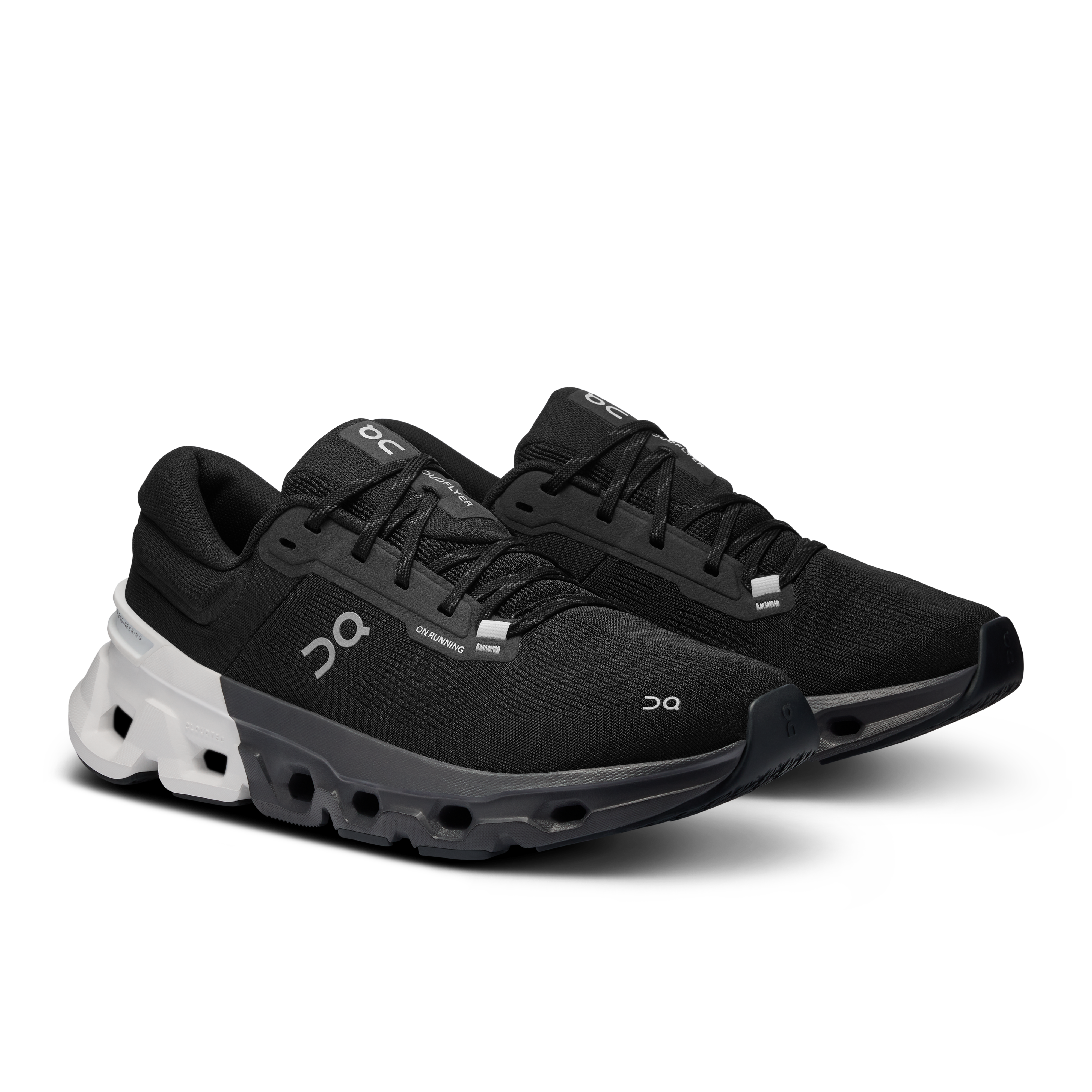 On Running Men's Cloudflyer 5 Shoes - Black / White