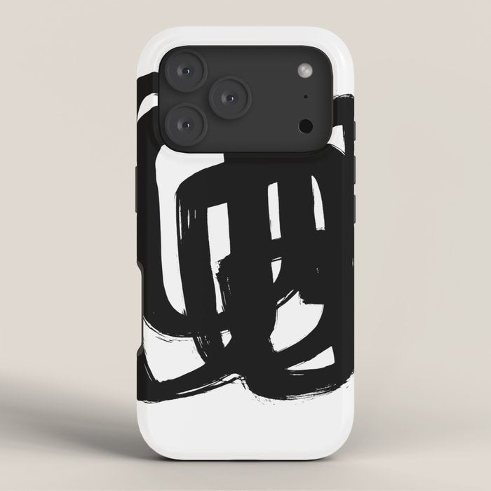 A Heavy Thought White Background iPhone Case