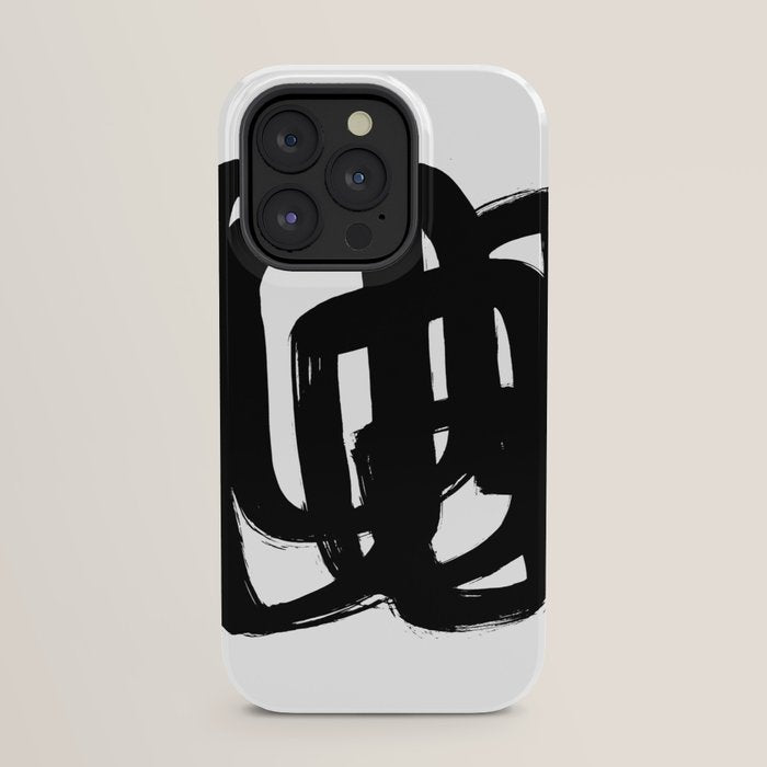 A Heavy Thought White Background iPhone Case