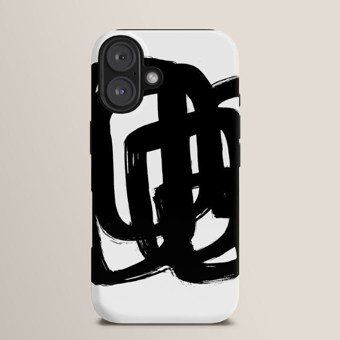 A Heavy Thought White Background iPhone Case