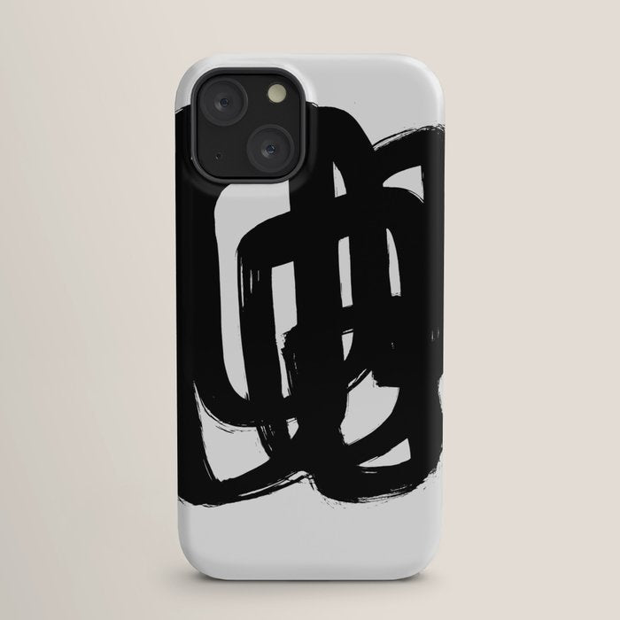A Heavy Thought White Background iPhone Case
