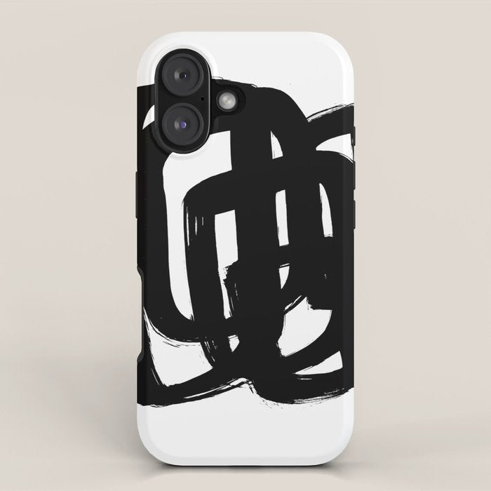 A Heavy Thought White Background iPhone Case
