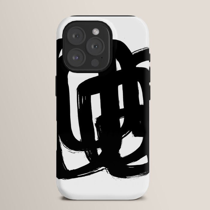 A Heavy Thought White Background iPhone Case