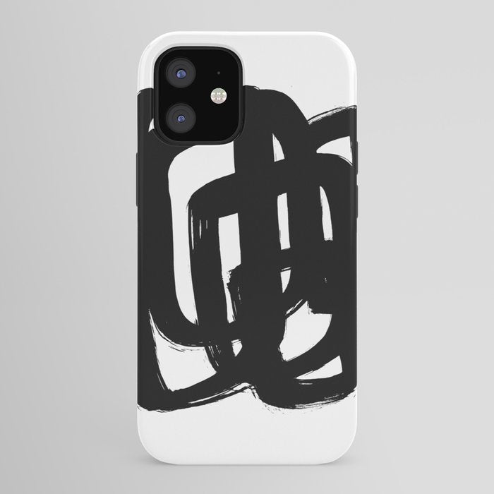 A Heavy Thought White Background iPhone Case