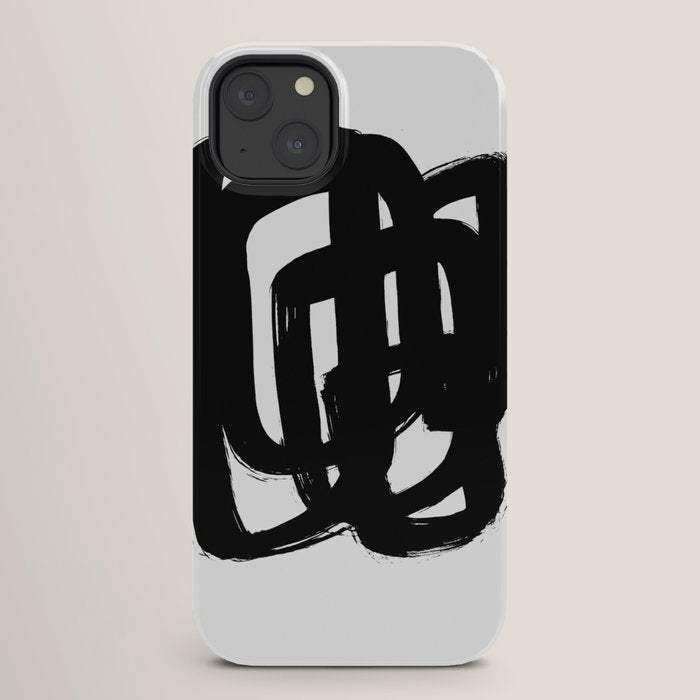 A Heavy Thought White Background iPhone Case