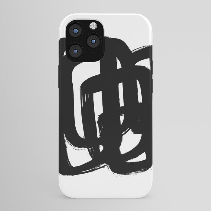A Heavy Thought White Background iPhone Case
