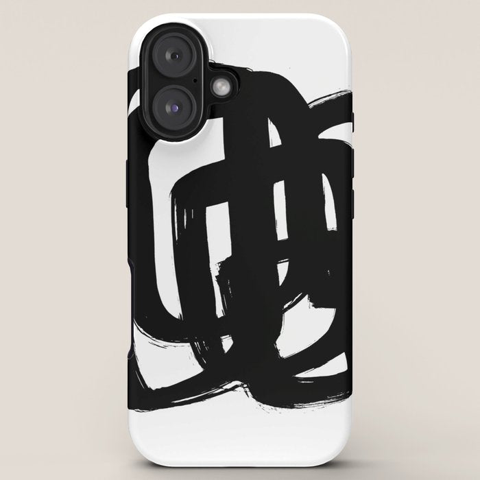 A Heavy Thought White Background iPhone Case