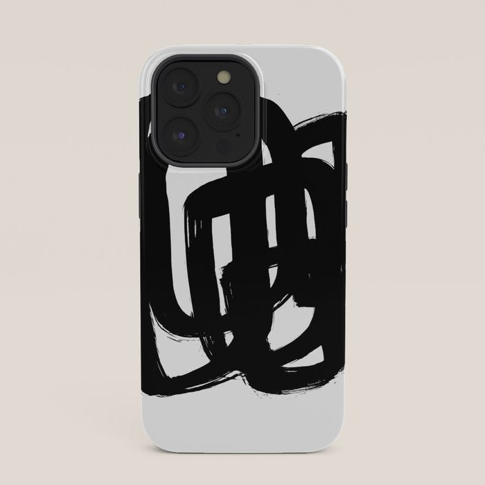 A Heavy Thought White Background iPhone Case