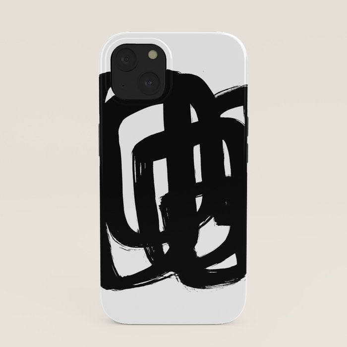 A Heavy Thought White Background iPhone Case