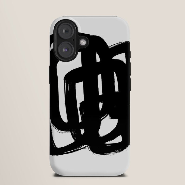 A Heavy Thought White Background iPhone Case