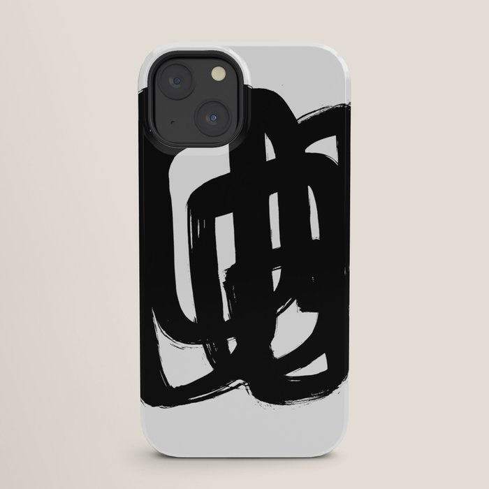 A Heavy Thought White Background iPhone Case