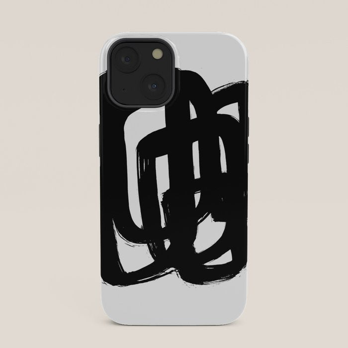 A Heavy Thought White Background iPhone Case
