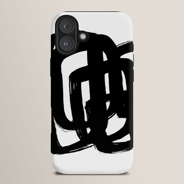 A Heavy Thought White Background iPhone Case
