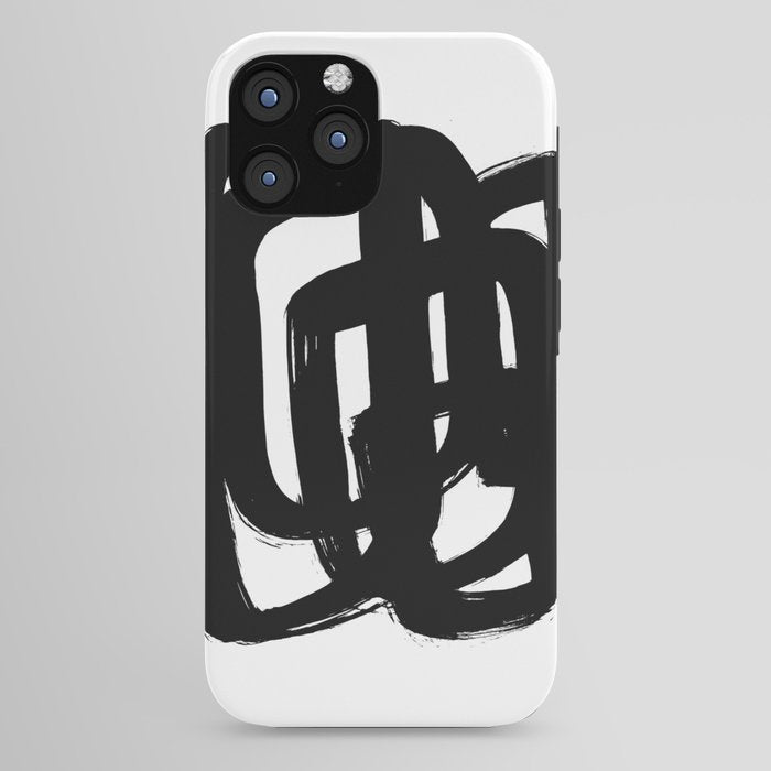 A Heavy Thought White Background iPhone Case