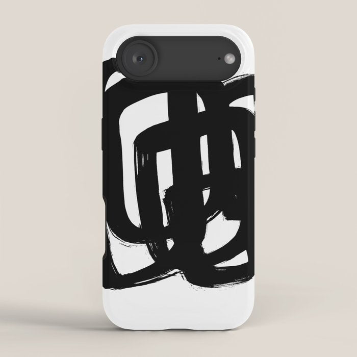 A Heavy Thought White Background iPhone Case