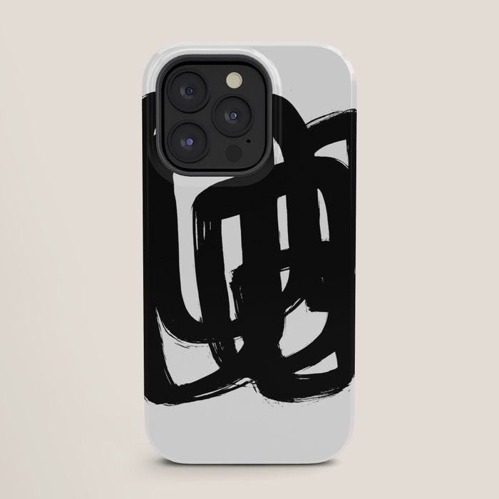 A Heavy Thought White Background iPhone Case