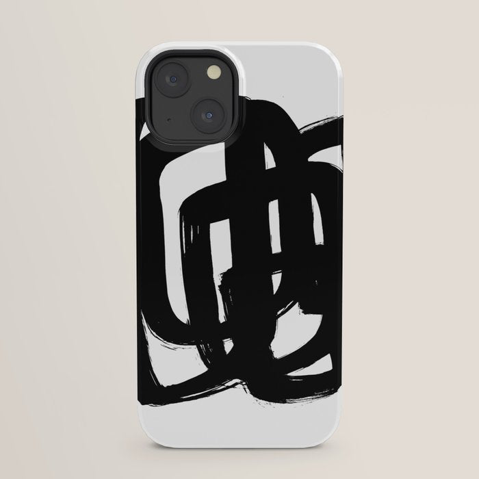 A Heavy Thought White Background iPhone Case