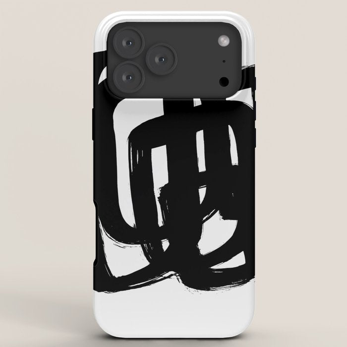 A Heavy Thought White Background iPhone Case