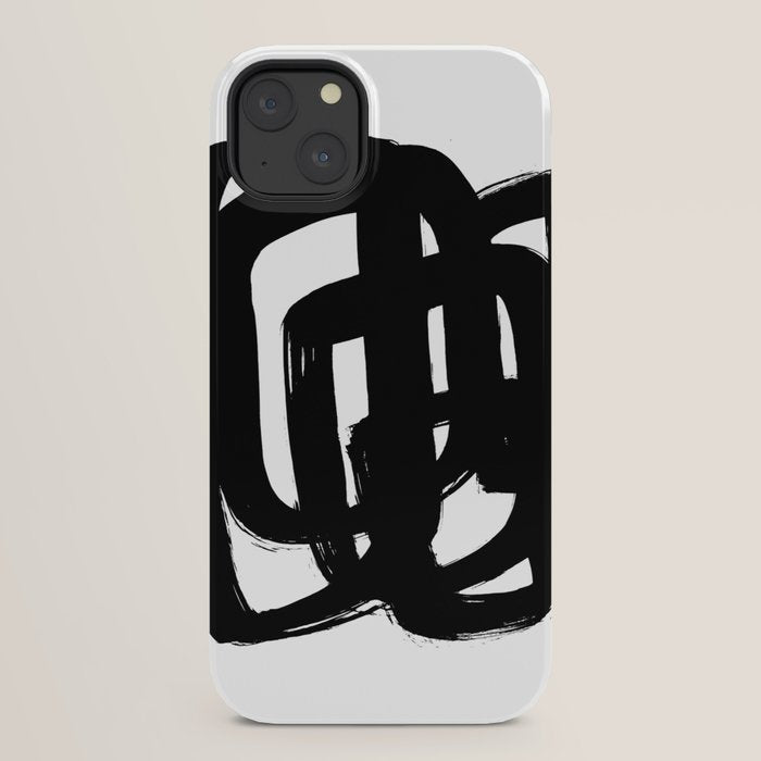 A Heavy Thought White Background iPhone Case