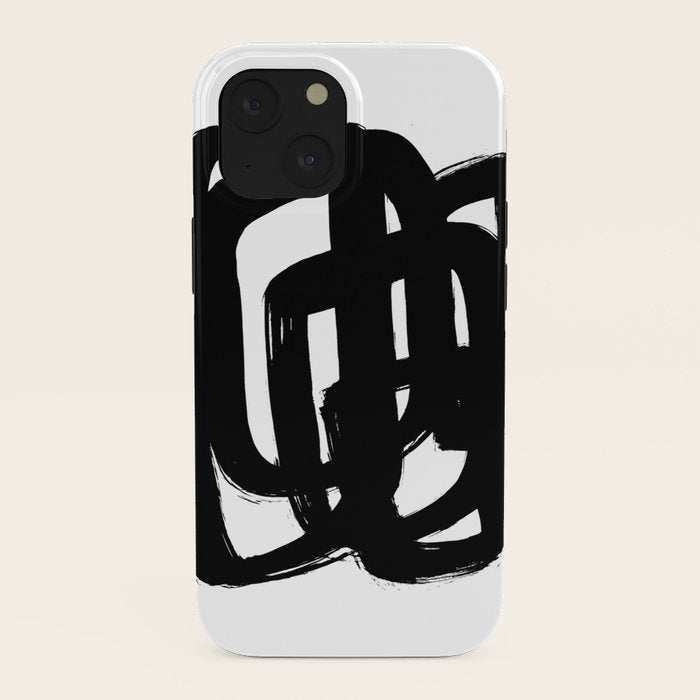 A Heavy Thought White Background iPhone Case