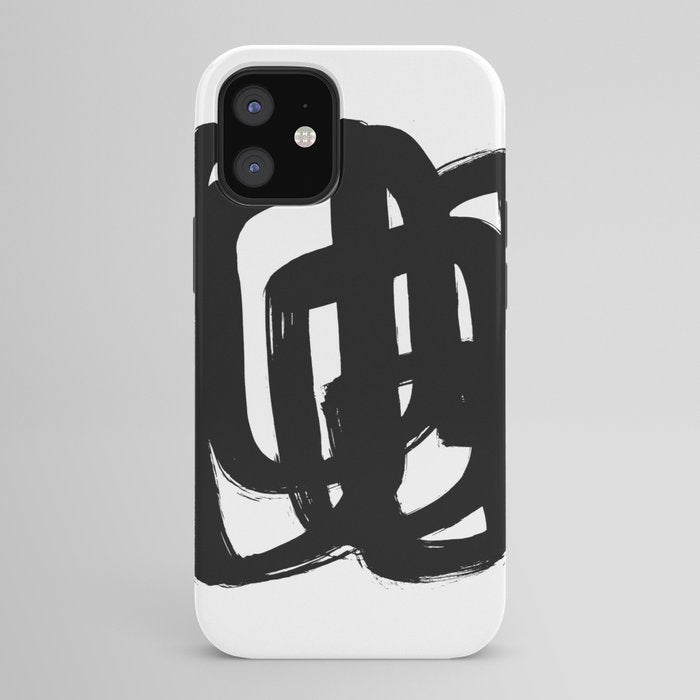 A Heavy Thought White Background iPhone Case