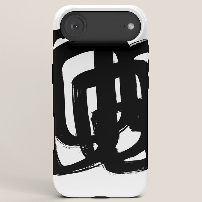 A Heavy Thought White Background iPhone Case