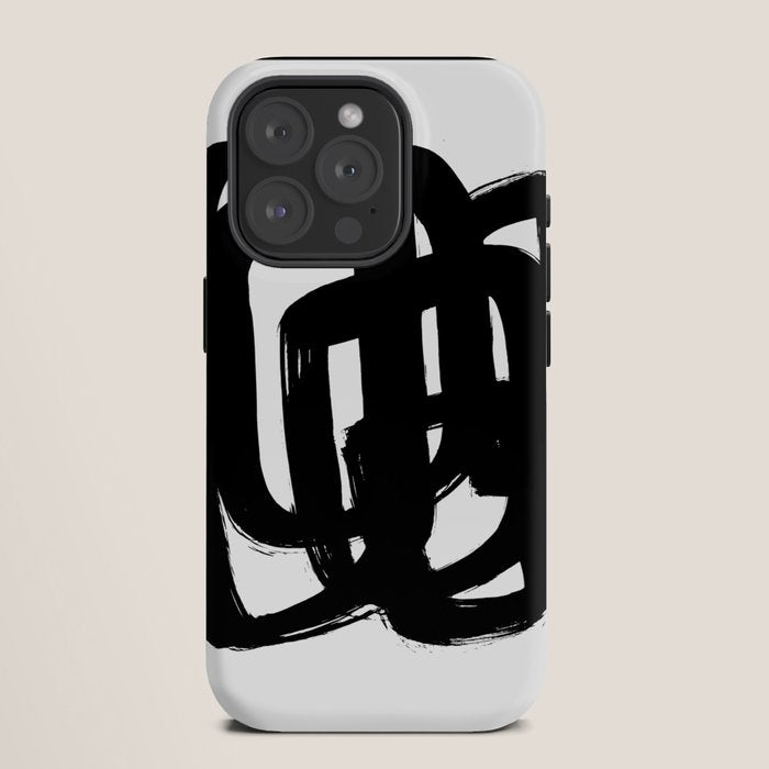 A Heavy Thought White Background iPhone Case