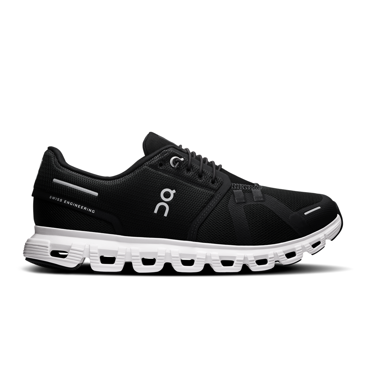 On Running Women's Cloud 6 Wide Shoes - Black / White