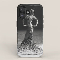 1920 Spanish Flamenco dancer vintage starlet Ruth St Denis black and white photograph  iPhone Case