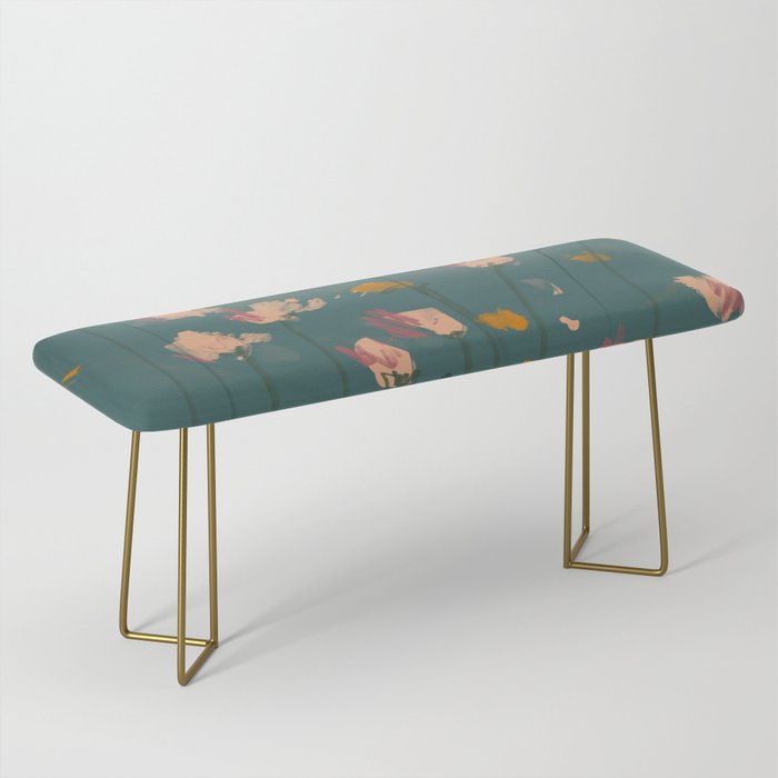 A Field Of Flowers Bloom Bench