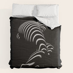 0774-AR BBW Sensual Legs Hips and Ass of a Large Woman Big Beautiful Art Nude Black and White Comforter