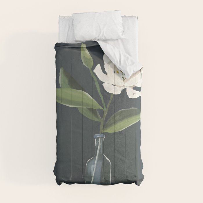 A flower in a vase Comforter