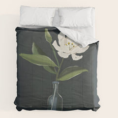 A flower in a vase Comforter