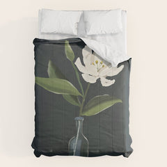 A flower in a vase Comforter