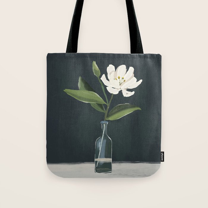 A flower in a vase Tote Bag