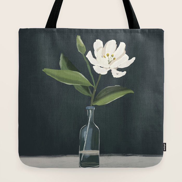A flower in a vase Tote Bag