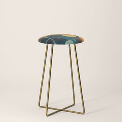 A Floral Palette of Colorful Petals Stool