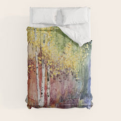 4 Season watercolor collection - summer Comforter