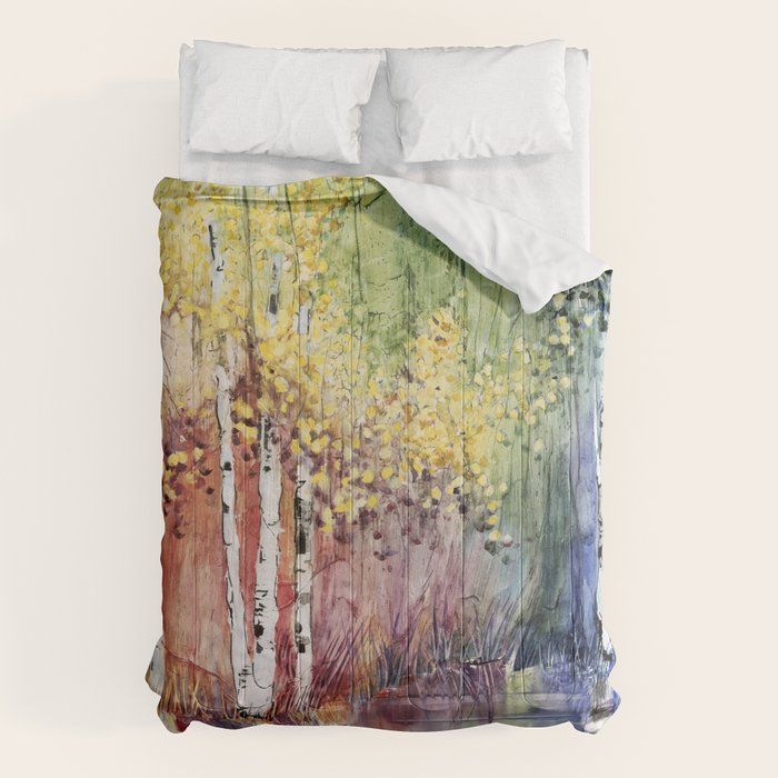 4 Season watercolor collection - summer Comforter