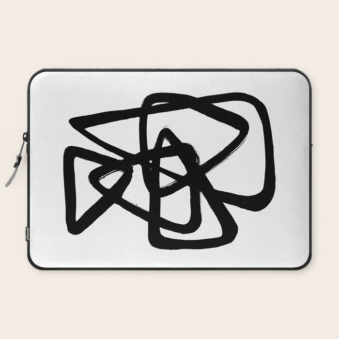 A Family Of Five White Background Laptop Sleeve