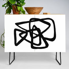 A Family Of Five White Background Credenza