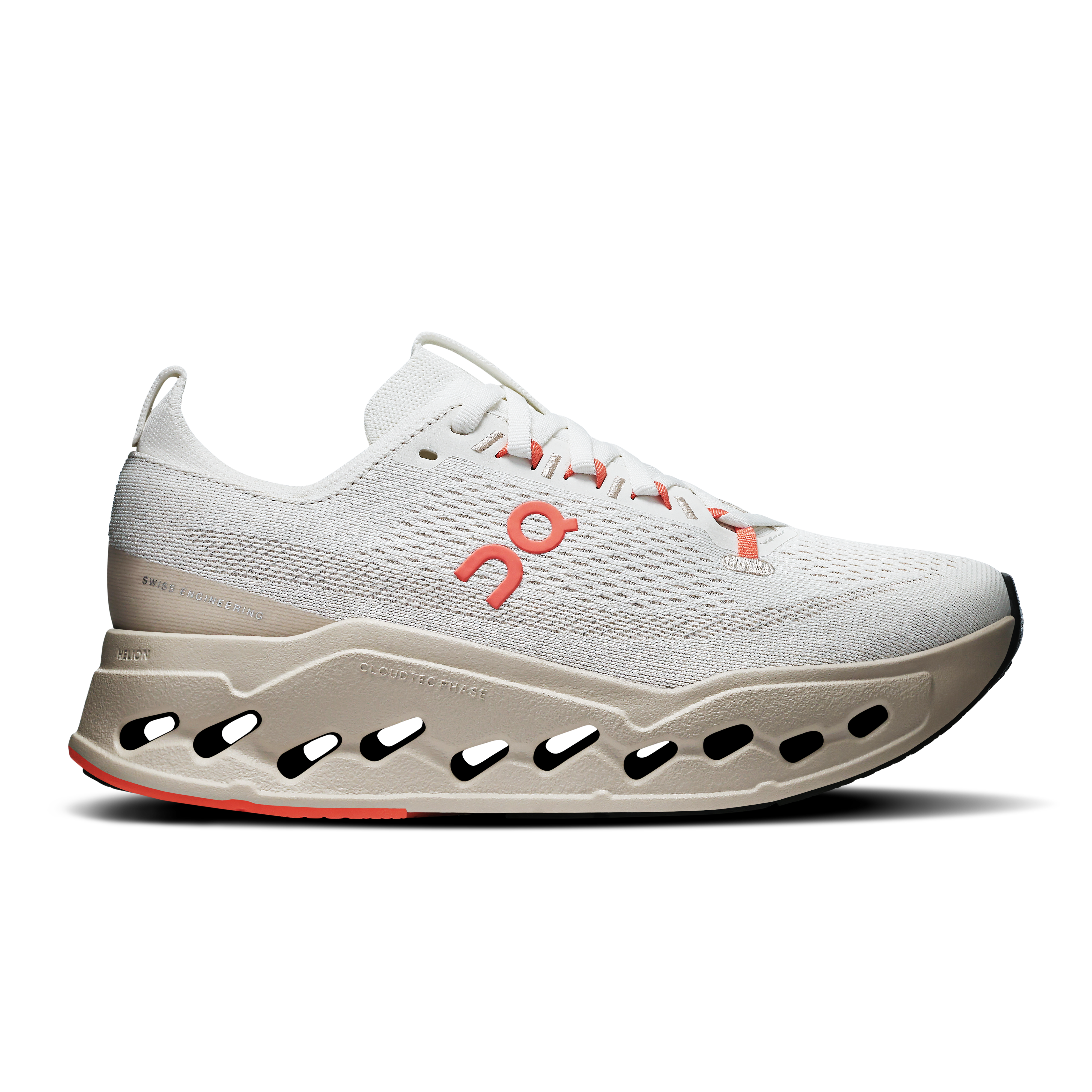 On Running Women's Cloudsurfer Max Shoes - Ivory / Salmon